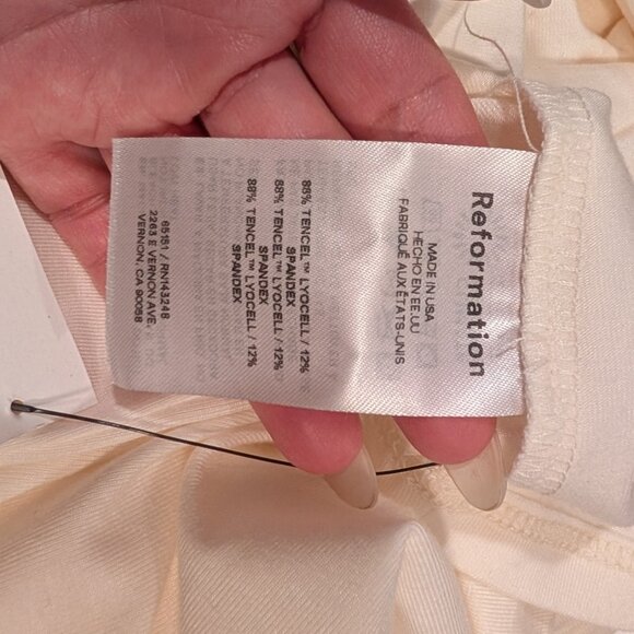 Reformation Suvi Knit Dress Ivory - Size XS - Picture 7 of 10